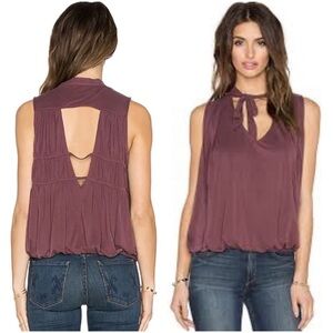 Free People Forget Me Knot Pink Top
